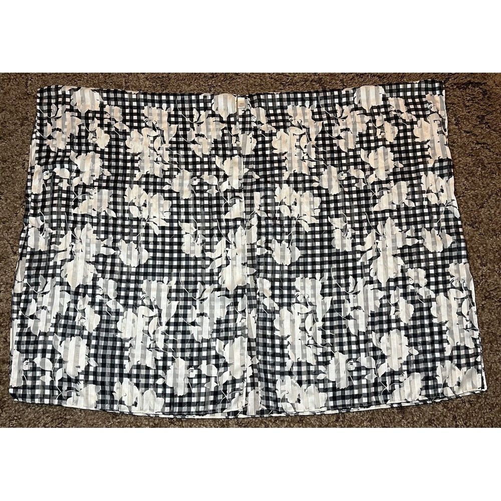 Cato Cardigan Shawl Top Womens One Size Black Plaid‎ Floral AOP Rectangular